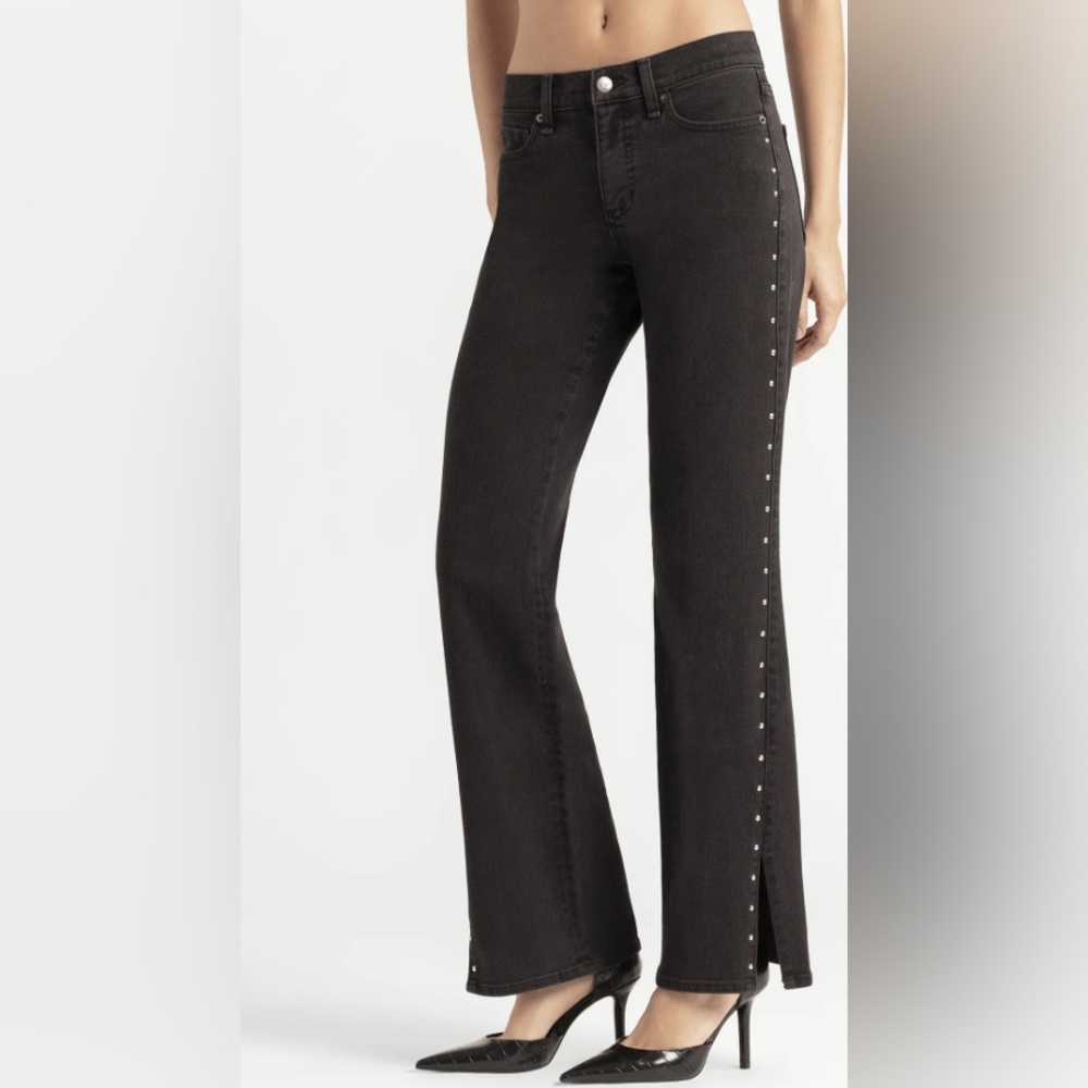 Jessica Simpson Women's Rosa Studded Straight Leg Jeans, 31.5” inseam, size 4